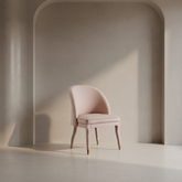 Pink backrest dining chair-3