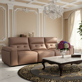 Modern Luxury 3-Seater Leather Sofa-3