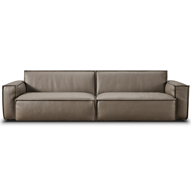 Ultra-Thick 4mm Full-Grain Saddle Leather Sofa-4